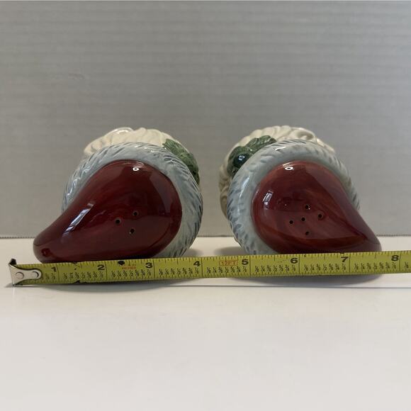 Fitz and Floyd OCI Salt & Pepper Shaker Set Santa Claus Christmas Holiday VTG - Picture 5 of 13